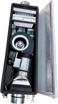 Канальная установка с электрическим нагревом Minibox.E-200 FKO GTC Premium (приточная вентиляция)